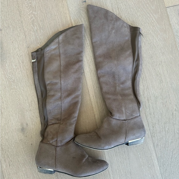 Call it Spring Taupe Suede Boots - Picture 4 of 5
